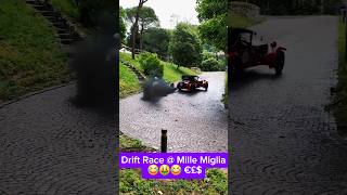 Mille Miglia Drift Madness Expensive Vintage Cars Near Crash drift carfail millemiglia [upl. by Aneehsram]