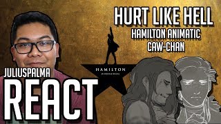 JULIUS REACTS Hurt Like Hell  Hamilton  Animatic CawChan [upl. by Buyers]