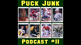 Puck Junk Podcast 11 199091 Upper Deck Hockey Cards [upl. by Eimile521]