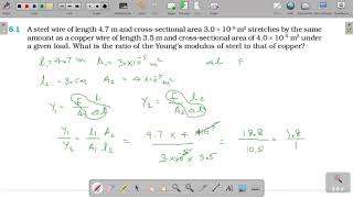 81 A steel wire of length 47 m and crosssectional area 30 x 105 m2 stretches by the same amount [upl. by Kachine]
