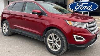 2018 Ford Edge SEL AWD w Panoramic in Ruby Red TriCoat Metallic WalkAround NO ACCIDENTS [upl. by Alakcim]