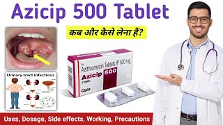 Azicip 500 tablet uses in hindi  Azithromycin tablets ip 500mg hindi  Azicip 500  Azicip tablet [upl. by Gensler687]