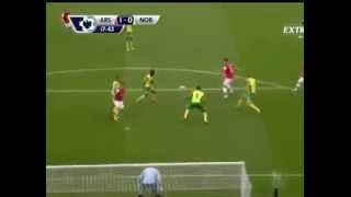 Wilshere tikitaka goal for Arsenal vs Norwich [upl. by Tessy677]