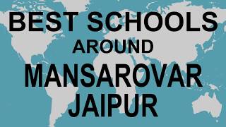 Schools around Mansarovar Jaipur CBSE Govt Private International  Total Padhai [upl. by Lienet]