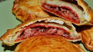 Bacon Ham amp Chorizo Mini Turnovers  Easy Homemade Mini Pasties Recipe [upl. by Adnamahs183]