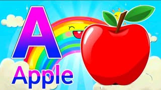 ABCD rhymes a for apple b for ball cartoon a for apple b for ball song video abcd cartoon video [upl. by Tildy]