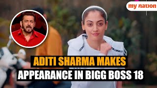 Bigg Boss 18 Aditi Sharmas Exciting Appearance During Weekend Ka Vaar [upl. by Assili]