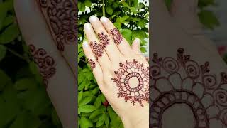 simple and stylish gol tikki mehndi design for beginnersBeautiful tikki design mehndidesigns [upl. by Enybor]