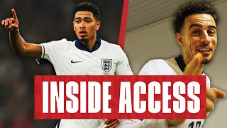 Three Lions Easiest Position Jones Goal Scoring Debut v Greece  Inside Access [upl. by Tsenre]