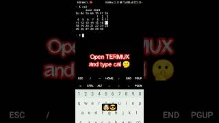 TERMUX STOP🚫 USING CALENDAR📆 APP [upl. by Raynor]