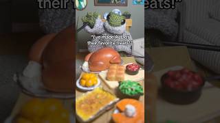 Mr Frog makes a Thanksgiving Feast But not all goes to plan 🦃🥧🍂 thanksgiving turkey asmr [upl. by Oderfodog626]