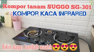 Review Kompor SUGGO SG301 kompor tanam kaca infrared hemat gas sampe 40 [upl. by Mcgurn]