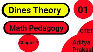 Dines Theory ред CTET Math Pedagogyред Chapter 1 ред ctet2022 ctet [upl. by Yonit]