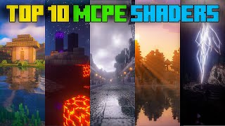 Top 10 Best Shaders For Minecraft PE  121   Render Dragon Shaders For Mcpe  Minecraft pe [upl. by Kurr]