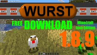 DOWNLOAD WURST Hacked Client  180  189  Minecraft Java Edition [upl. by Eiffub]