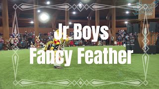 Jr Boys Fancy Feather  2024 Grand Ronde Pow Wow  Powwowscom [upl. by Ekyt95]