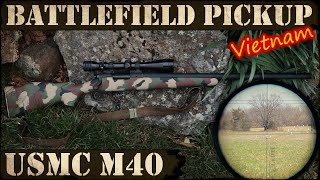 USMC M40 Remington M700  Vietnam War Sniper Rifle Battlefield Pickup [upl. by Acassej985]