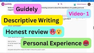 Descriptive Writing  IBPS PO  SBI PO  Guidely honest review for descriptive writing [upl. by Clarhe]