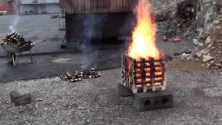 1kg Housegard Powder Extinguisher vs 5A test fire [upl. by Tybie]