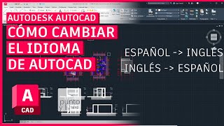 Cómo cambiar el idioma de AutoCAD  Español a inglés y todos los idiomas [upl. by Adnawed]