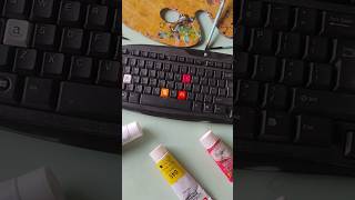 customised keyboard part 3 art acrylic acrylicpainting artist painting paintingstyles [upl. by Julissa320]