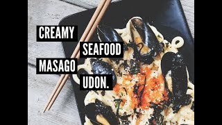 Creamy Seafood Masago Udon  Ready in 20 Minutes [upl. by Yahsram812]