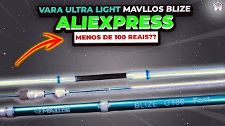 🎣 Vara para Pesca Ultra Light de Apenas 98R  UNBOXING  REVIEW Mavllos Blize 6lb [upl. by Essila282]