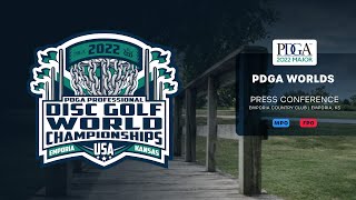 Press Conference  PDGA Worlds [upl. by Arinaid441]