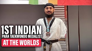 Chandeep Singh the 1st athlete from JampK to win medal at Para World Taekwondo Cship  The Bridge [upl. by Dael]