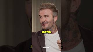 David Beckham EXPLAINS why his SON supports ARSENAL [upl. by Yellhsa806]