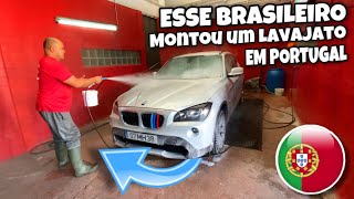 BRASILEIRO ABRIU UM LAVAJATO EM PORTUGAL E ESTÁ FAZENDO MUITO SUCESSO  Conrado Vlogs [upl. by Other49]