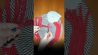 Steps to weave macrame leaves [upl. by Salguod311]