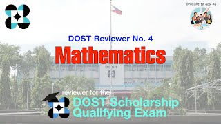 DOST Scholarship Qualifying Exam Reviewer No 4 Mathematics  reviewcentral dostscholar dost [upl. by Secrest]