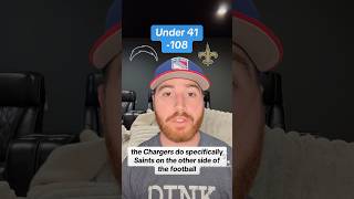 Under 41 Chargers vs Saints nfl losangeleschargers chargers neworleanssaints sportsbetting [upl. by Eynobe]