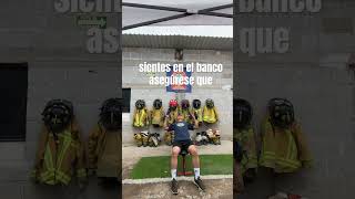 Ejercicios formación básica de bomberos tipo 1 Prensa inclinada [upl. by Meehar222]