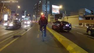 2024 10 01 Regreso Lima Bicicleta  Ciclovía Bike Lane Lima Perú [upl. by Odlawso]