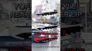 Yofer V2 Rear Diffuser Lip 11thcivic 11thgencivic hondacivic honda civic fyp 2022civic [upl. by Emalee]