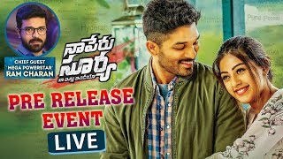 Naa Peru Surya Naa Illu India Pre Release Event  LIVE  Allu Arjun Anu Emmanuel Ram Charan [upl. by Akehs]