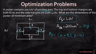 Optimization Problem Minimize the printing area of the poster [upl. by Romie976]