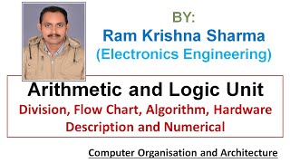 17 COA Division Algorithm Flow Chart Hardware Design in ALU [upl. by Kirima]