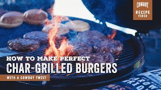 How to Make Perfect Charcoal Grilled Burgers [upl. by Deloris]