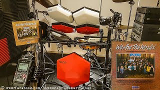 USA For Africa  quotWe Are The Worldquot 🎧 DRUM COVER ⬢ SIMMONS SDS V ⬢ [upl. by Neau930]