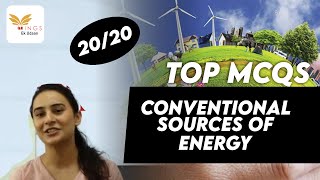 Set 33  Important MCQs on Conventional Sources of Energy by Yashodhra ma’am [upl. by Jordans]