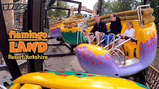 Twistosaurus 4K On Ride POV  Flamingo Land [upl. by Rodama]