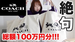 【COACH】総額100万円相当の福袋の中身が・・・【福袋2023】 [upl. by Jelsma]