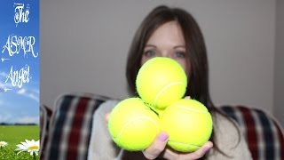 6 Minute ASMR Sounds  Tennis Balls [upl. by Llerreg]