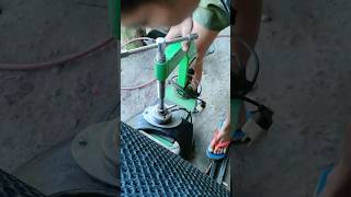 Tire vulcanizing using tyre repair machine flattire [upl. by Bettencourt893]