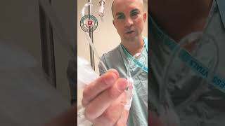 Getting air bubbles out of IV tubing lines Easy ER nurse tip emergrnessentials emergency [upl. by Johnnie]