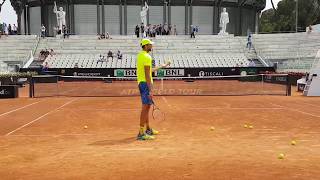 Ivo Karlovic  Serving High Speed Practice  Court level Internazionali BNL 2017 [upl. by Rozalin]