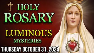 The Holy Rosar Today Thursday October 31 Luminous Mysteries [upl. by Meesak201]